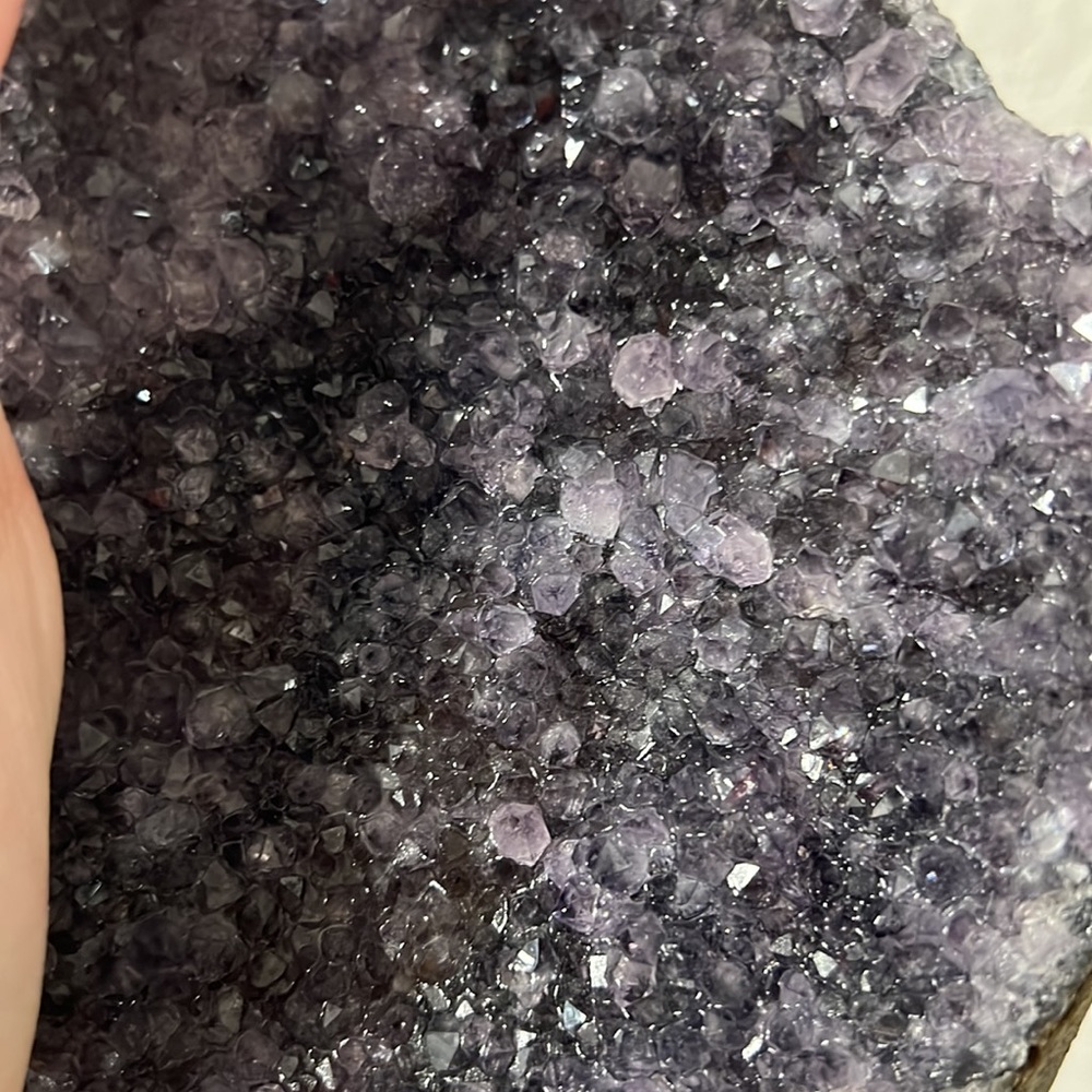 Amethyst Rock Geode 5 1/4” H x 4 1/4” W - Picture 2 of 9